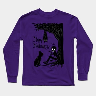 Halloween with the scull Long Sleeve T-Shirt